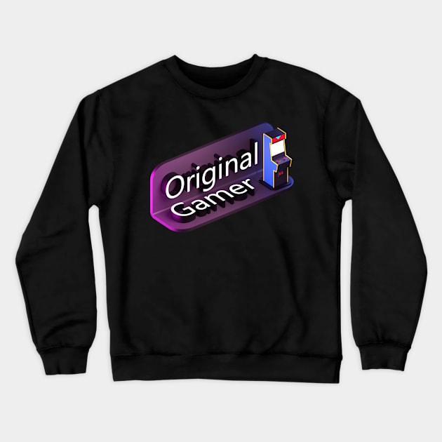 Original Gamer Crewneck Sweatshirt by Bruce Brotherton